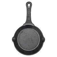Winco Commercial-Grade Cast Iron Skillet with Handle, 6