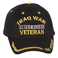Military Iraq War Veteran with Ribbon Adjustable Hat