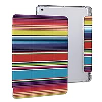 Colorful Mexican Blanket Striped Funny Case with Kickstand Card Slot Pen Holder for iPad Pro 2020 （11in）/ 2020 （10.2in）/ 2020 AIR 4 （10.9in）/ Pro 2021 （11in）