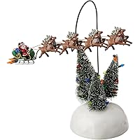 Department 56 National Lampoons Christmas Vacation Village Animated Flaming Sleigh Accessory Figurine, 10 Inch, Multicolor