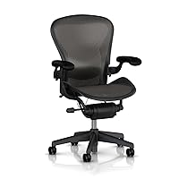 Aeron Executive Office Chair-Stainless Steel, Size B-Fully Adjustable Arms-lumbar Support Open Box