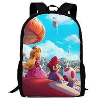 Cartoon Backpack Adjustable Large Capacity Laptop Backpack Travel Backpacks For Unisex 17in