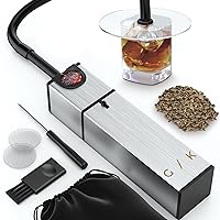 Cocktail Smoker Kit - Indoor Drink & Food Infuser with Wood Chips | Old Fashioned Whiskey Bourbon Smoker Gift