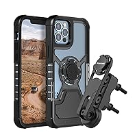Rokform - iPhone 12, iPhone 12 Pro Crystal Case + Motorcycle Perch Phone Mount