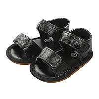 Moccasins for Baby Boys Infant Boys Girls Open Toe Solid Shoes First Walkers Shoes Summer Toddler Rubber Toddler Shoes