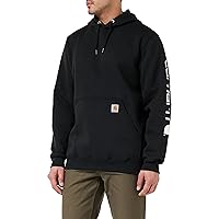 CarharttMenLoose Fit Midweight Logo Sleeve Graphic SweatshirtBlackX-Large