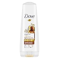 Dove Conditioner Argan Oil & Damage Repair 1 for Damaged Hair 92% Natural Origin, Paraben Free Conditioner 12 oz