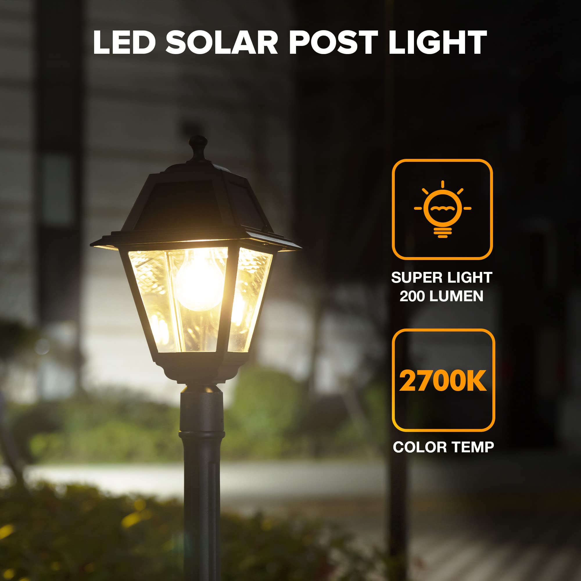 Mua LUTEC LED Post Solar Light, Dusk to Dawn Vintage Solar Light Street  Lights for Garden, Lawn, Pathway, Driveway 200 Lumens 2700K… trên Amazon Mỹ  chính hãng 2023 Giaonhan247