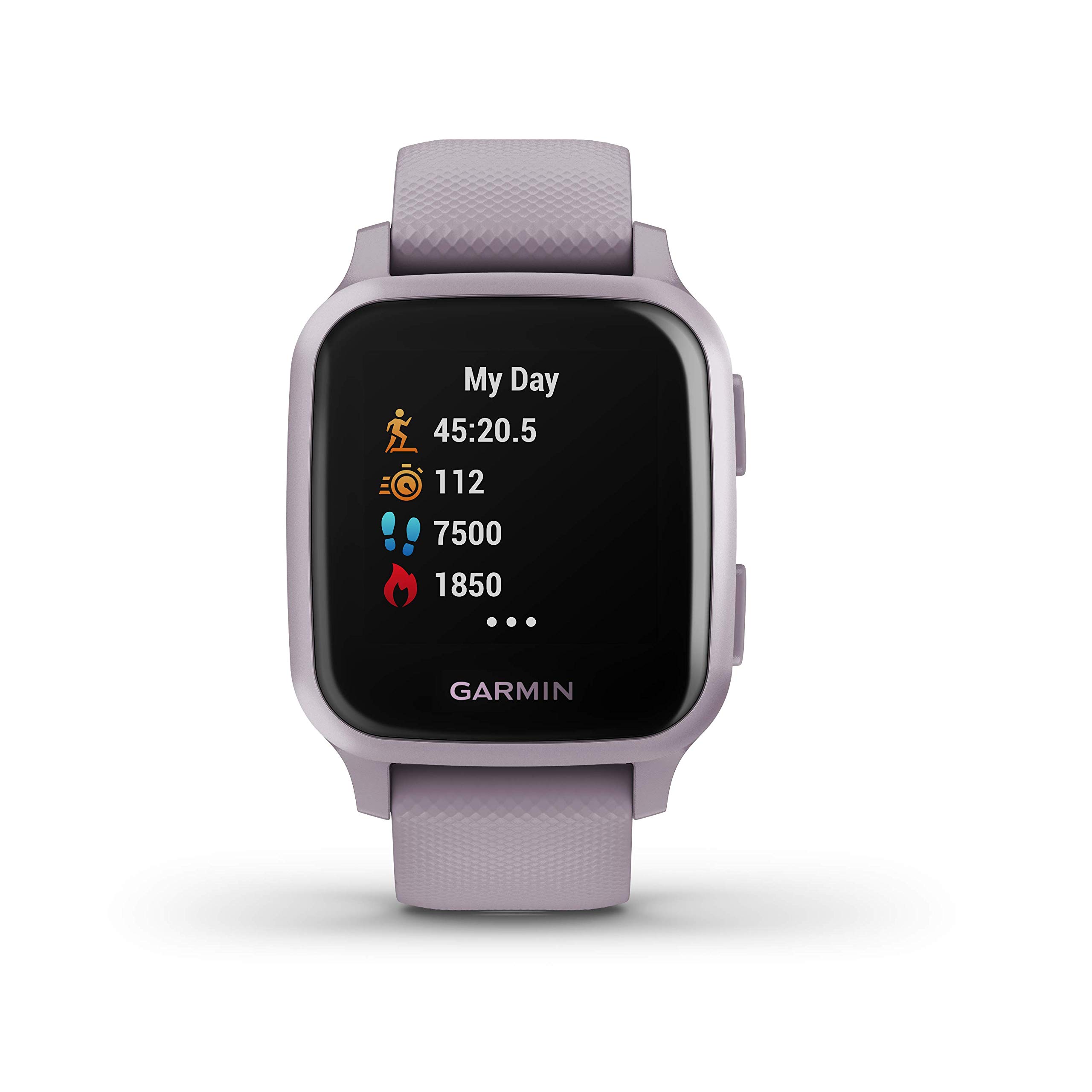 Garmin 010-02427-02 Venu Sq, GPS Smartwatch with Bright Touchscreen Display, Up to 6 Days of Battery Life, Orchid Purple