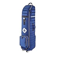 Quilted Golf Travel Cover with Spinner Wheels and Detachable Shoe Bag