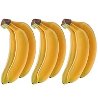 9pcs Artificial Banana Bunch Fake Fruit Home Party Table Decoration Lifelike Food Toy Photography Props