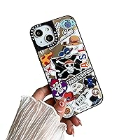 Huamzmn-for iPhone 14 Pro Anime case 6.1 in,Japanese Cartoon Brotherhood Sticker Anime Mirror Soft Silicone Comic Character Back Cover Shell Design