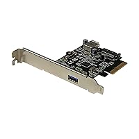 StarTech.com 2 Port USB 3.1 (10Gbps) Card - USB-A 1x External 1x Internal - PCIe USB 3.1 Card with Type-A - PCI Express (PEXUSB311EI)