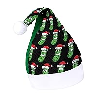 Christmas Pickle Santa Hat Flip Sequin Christmas Hats Holiday Supplies Gifts Xmas Tree Decorations