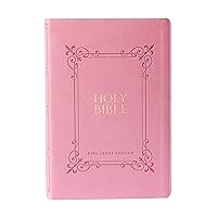 KJV Holy Bible: Large Print with 53,000 Center-Column Cross References, Pink Leathersoft, Red Letter, Comfort Print: King James Version KJV Holy Bible: Large Print with 53,000 Center-Column Cross References, Pink Leathersoft, Red Letter, Comfort Print: King James Version Imitation Leather Bonded Leather