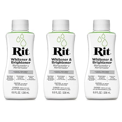 Rit Dye Liquid 8 Ounces Whitener and Brightener 8-50 (3-Pack