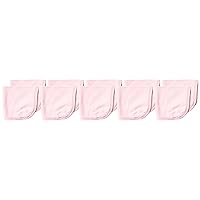 HonestBaby 10-Pack Organic Cotton Baby-Terry Wash Cloths, Pink, One Size