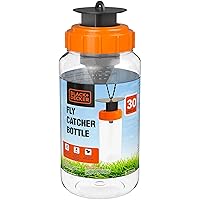 Fly Trap & Fly Catcher Bottle- Outdoor Reusable Hanging Fly Trap with Natural Non-Toxic Bait Add Water to Catch House & Horse Flies in Garden, Backyard & Barn 30-Gram Trap
