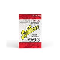 Sqwincher Fast Pack Liquid Concentrate, Cherry, .6 fl oz (4 Packs of 50)
