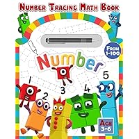 Number Tracing Math Book: Activity Book For Kids Ages 3-6, Preschool Kindergaten Activities, Number Writing Practice Book 1 to 100, Practice Count, Simple Writing And Increase Children's Thinking.