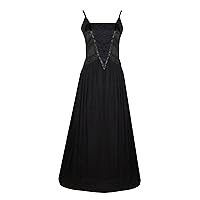Women's Steampunk Gothic 1920's Gatsby Black Dress