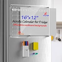 Acrylic Magnetic Calendar for Fridge - 16