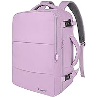 Taygeer Large Backpack for Women Travel Bag, Luggage Backpack for College Women with 15.6inch Laptop Compartment & Shoe Pouch, Carryon Backpack for Airplane Business Travel Essentials, Orchid Purple