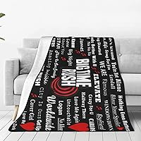 Big Time Music Rush Blanket for Bed Sofa Couch Ultra Soft Cozy Fleece Blanket 60