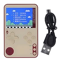 Retro Game Console,plplaaoo Handheld Game Console, 2.4inch Color Screen Mini Ultra Thin Portable Preloaded Game Console,Electronic Game Player Birthday Xmas Present (Red), Handheld Game Console r