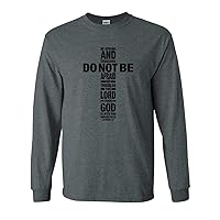 Joshua 1:9 God is with You Wherever You Go Christian Unisex Adult Long Sleeve T-Shirt