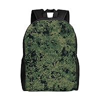 Laptop Backpack 16.1 Inch with Compartment Digital Camouflage Laptop Bag Lightweight Casual Daypack for Travel