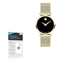 BoxWave Screen Protector Compatible with Movado Women Museum Watch (28 mm) - ClearTouch Crystal (2-Pack), HD Film Skin - Shields from Scratches