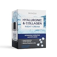 Hyaluronic Acid and Collagen Face Moisturizer - Long-lasting Hydration & Moisture, Anti-aging, Skin Firming Night Cream - Cruelty Free Korean Skin Care For All Skin Types - 1.69 Fl. oz