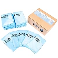 Carex Premium Commode Liners 24 Pack, Leak Proof - Fits Most Commodes, with Absorbent Powder, Holds 2 Quarts Liquid, Disposable, Blue