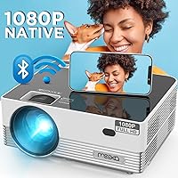 Native 1080P WiFi Bluetooth Projector, 8500L HD Video Mini Projector with Carrying Bag,Support 4K & 300