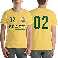 Brazil Soccer Jersey Tee Flag Football Champions 2002 Gift T-Shirt