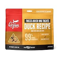 ORIJEN Freeze Dried Duck Recipe Dog Treats, 3.25 Ounce (Pack of 1)