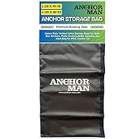 Anchor Storage Bag, Heavy Duty Vented Nylon Storage Bags for Boat Box Anchors, Fluke Anchors, Spike Anchors, etc, Ideal Bag for PWC Anchor Kit - 2 Sizes (18