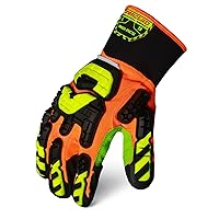 Ironclad Impact Gloves, XL, Neoprene Palm, PR Orange