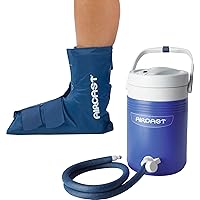 Cryo/Cuff Cold Therapy: Ankle Cryo/Cuff with Non-Motorized (Gravity-Fed) Cooler, One Size Fits Most