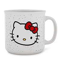 Silver Buffalo Sanrio Hello Kitty Ceramic Camper Style Coffee Mug, 20 Ounces