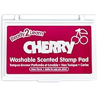 READY 2 LEARN Scented Stamp Pad - Cherry - Red - Non-Toxic - Fade Resistant - Fun Art Supplies for Kids