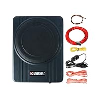 YaCCC 10 Inch 800W Car Under-Seat Sub Woofer Active Powered Amplifier Bass Enclosed,Under Seat Subwoofer and Amp Package