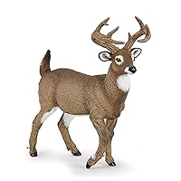 Papo -Hand-Painted - Figurine -Wild Animal Kingdom - White-Tailed Deer -53021 -Collectible - for Children - Suitable for Boys and Girls- from 3 Years Old