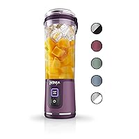 Ninja BC151PR Blast Portable Blender, Cordless, 18oz. Vessel, Personal Blender-for Shakes & Smoothies, BPA Free, Leakproof-Lid & Sip Spout, USB-C Rechargeable, Dishwasher Safe Parts, Passion Fruit