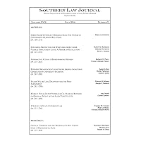 Southern Law Journal: Volume XXIV, Number 2, Fall 2014