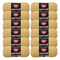 Red Heart Cornmeal Super Saver Yarn 12/Pk 12 Pack