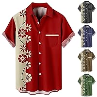 Mens Hawaiian Shirts Short Sleeve Funny Summer Tshirt Casual Loose Button Down Hippie Adults Printing Sweatshirts