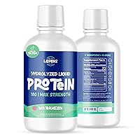 Medical Grade Liquid Hydrolyzed Protein Max Strength - Supports Wound Healing and Doctor Recommended- No Carbs, Zero Sugars & Ready to Drink Liquid Protein Drink (Watermelon, 30 Fl oz)