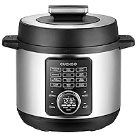 Pressure Cooker 10 Menu Options: Steamer, Slow Cook, Sauté, Porridge, & More, User-Friendly LED Display, Stainless Steel Inner Pot, 24 Cup / 6 Qt. (Uncooked) CMC-ZSN601F Black